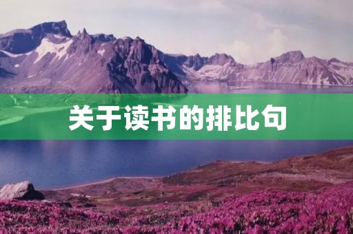 关于读书的排比句，关于读书的排比句开头
