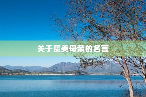 关于赞美母亲的名言(关于赞美母亲的名言有哪些) 关于赞美母亲的名言(关于赞美母亲的名言有哪些)