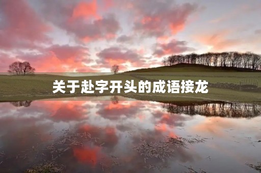 关于赴字开头的成语接龙 关于赴字开头的成语接龙
