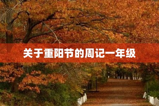 关于重阳节的周记一年级