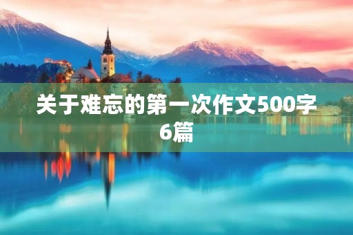 关于难忘的第一次作文500字6篇