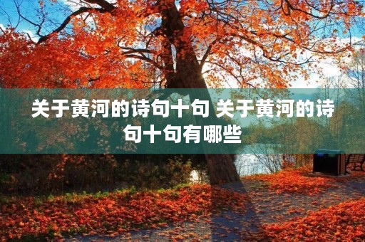 关于黄河的诗句十句 关于黄河的诗句十句有哪些