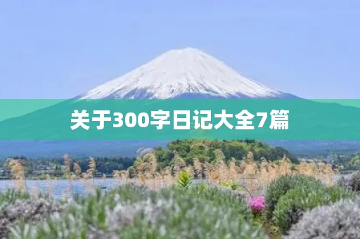 关于300字日记大全7篇