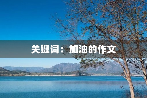 关键词：加油的作文