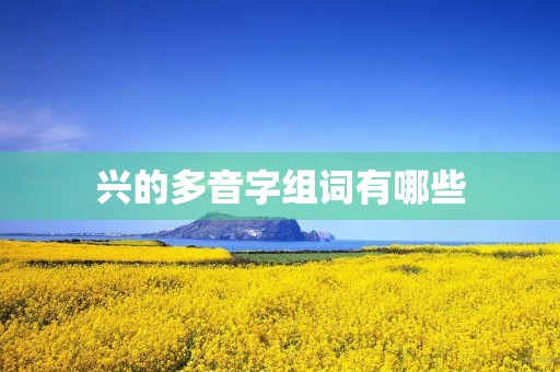 兴的多音字组词有哪些(兴的拼音) 兴的多音字组词有哪些(兴的拼音)