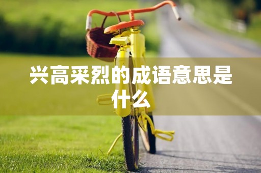 兴高采烈的成语意思是什么