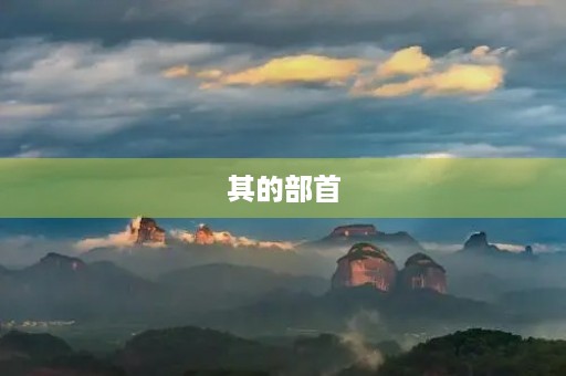 其的部首(其的部首) 其的部首(其的部首)