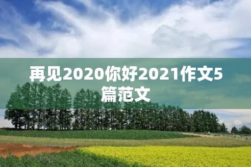 再见2020你好2021作文5篇范文 再见2020你好2021作文5篇范文