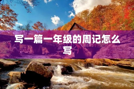 写一篇一年级的周记怎么写