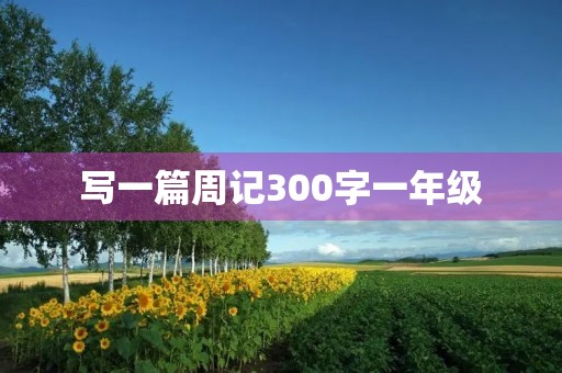 写一篇周记300字一年级 写一篇周记300字一年级