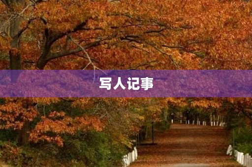 写人记事 写人记事