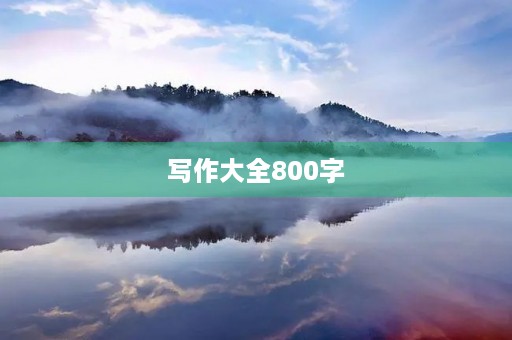 写作大全800字 写作大全800字