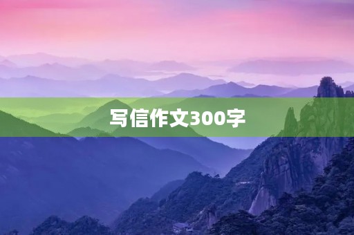 写信作文300字