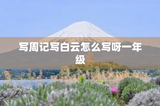 写周记写白云怎么写呀一年级