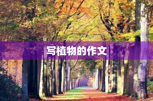 写植物的作文
