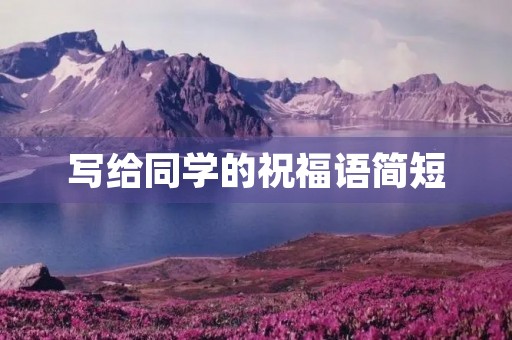写给同学的祝福语简短,写给老师的新年祝福语