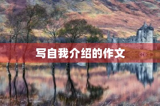 写自我介绍的作文