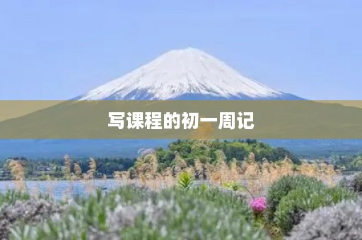 写课程的初一周记