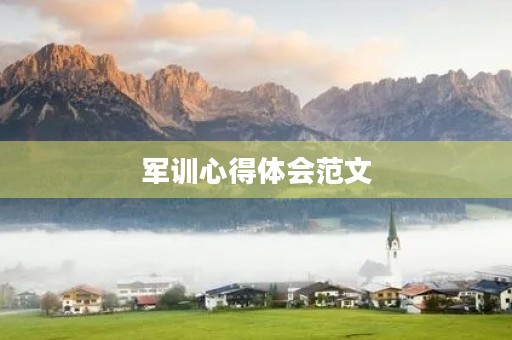 军训心得体会范文