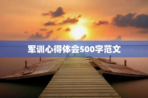 军训心得体会500字范文
