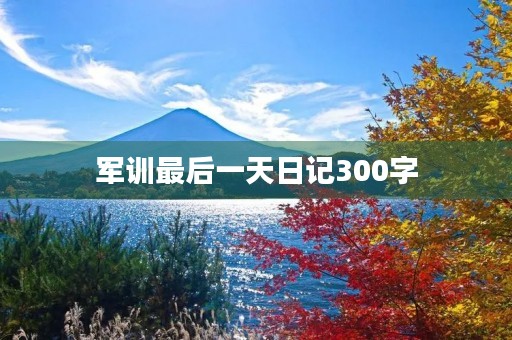 军训最后一天日记300字 军训最后一天日记300字