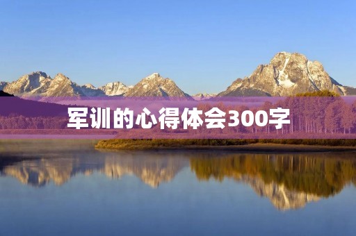 军训的心得体会300字(军训心得体会,300字左右,需要7篇。)