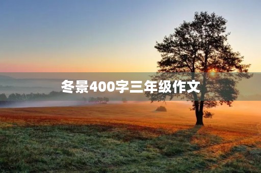 冬景400字三年级作文 冬景400字三年级作文