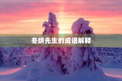 冬烘先生的成语解释