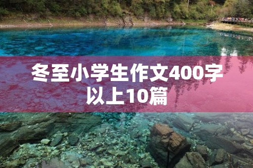 冬至小学生作文400字以上10篇 冬至小学生作文400字以上10篇