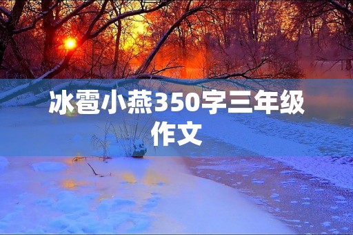 冰雹小燕350字三年级作文 冰雹小燕350字三年级作文