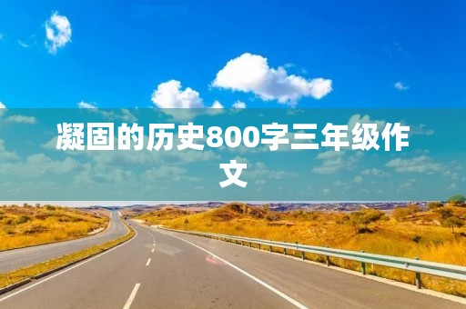 凝固的历史800字三年级作文