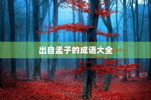 出自孟子的成语大全