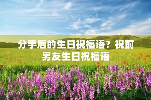分手后的生日祝福语?祝前男友生日祝福语