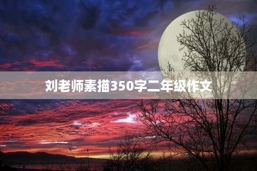 刘老师素描350字二年级作文 刘老师素描350字二年级作文