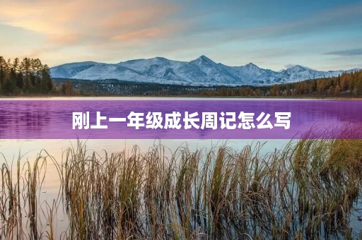 刚上一年级成长周记怎么写 刚上一年级成长周记怎么写