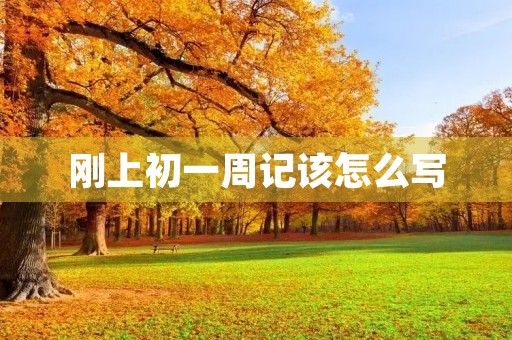 刚上初一周记该怎么写 刚上初一周记该怎么写