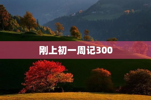 刚上初一周记300 刚上初一周记300