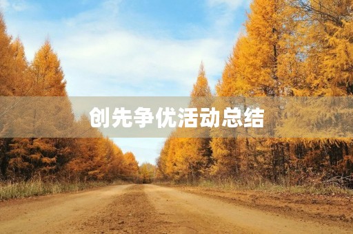 创先争优活动总结
