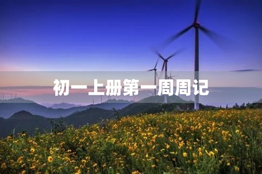 初一上册第一周周记 初一上册第一周周记