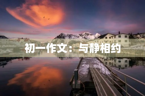 初一作文：与静相约
