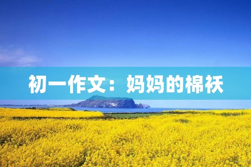 初一作文:妈妈的棉袄 初一作文:妈妈的棉袄