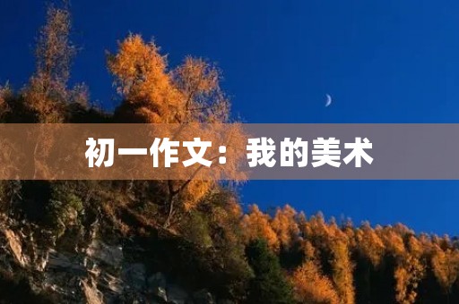 初一作文：我的美术
