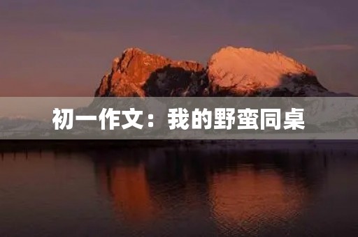 初一作文:我的野蛮同桌 初一作文:我的野蛮同桌