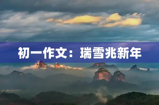 初一作文：瑞雪兆新年