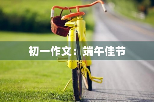 初一作文：端午佳节