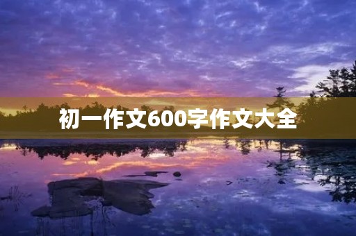 初一作文600字作文大全 初一作文600字作文大全