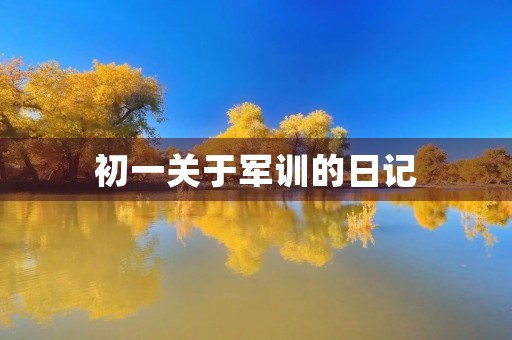 初一关于军训的日记 初一关于军训的日记