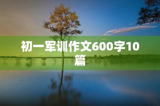 初一军训作文600字10篇