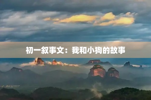 初一叙事文：我和小狗的故事