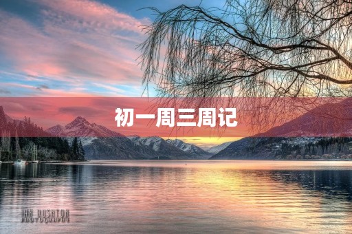 初一周三周记